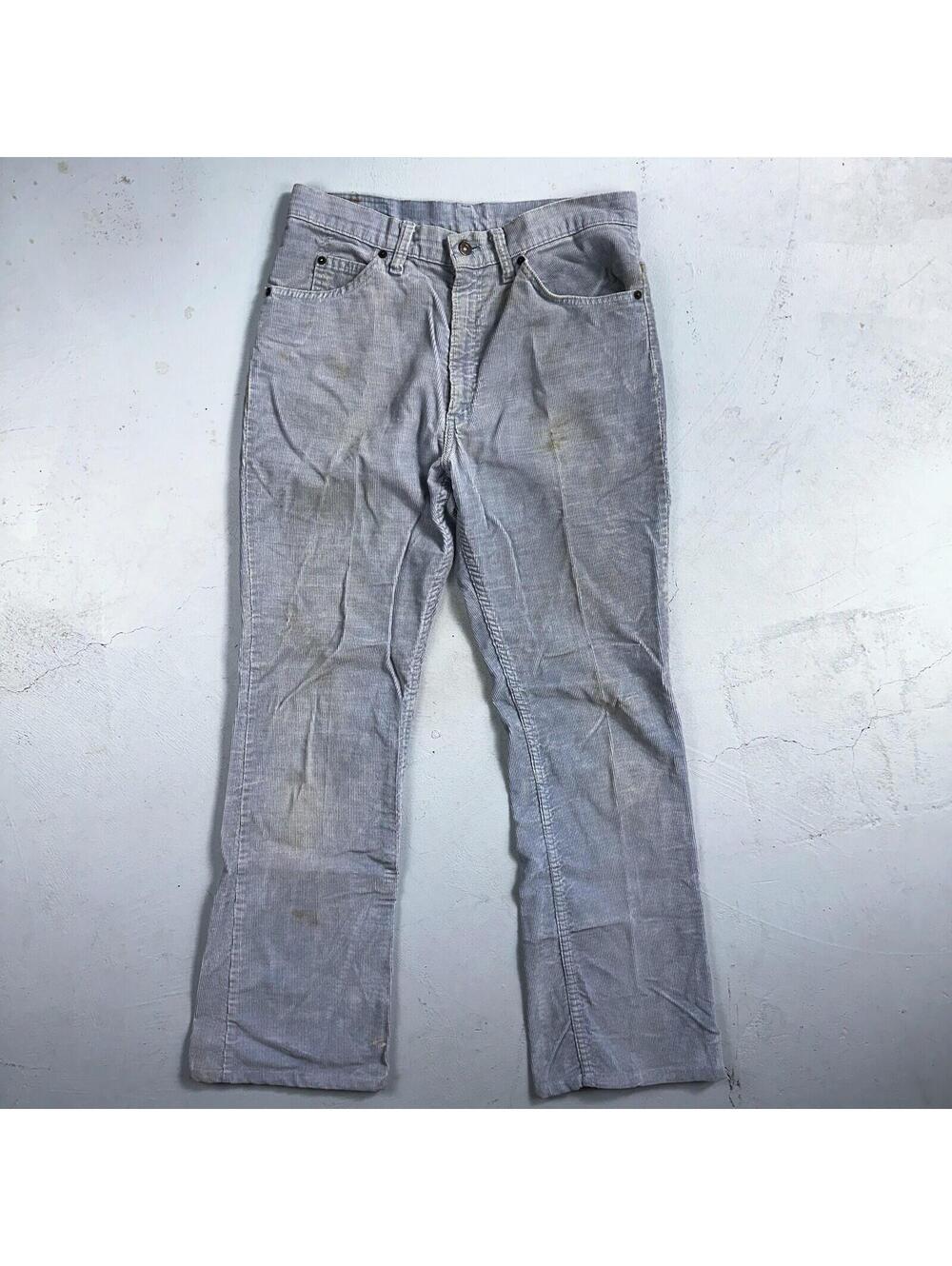Levis 517 Vintage 80s Corduroy Jeans Mens 33x34 Bootcut Blue Tab USA Made Pants